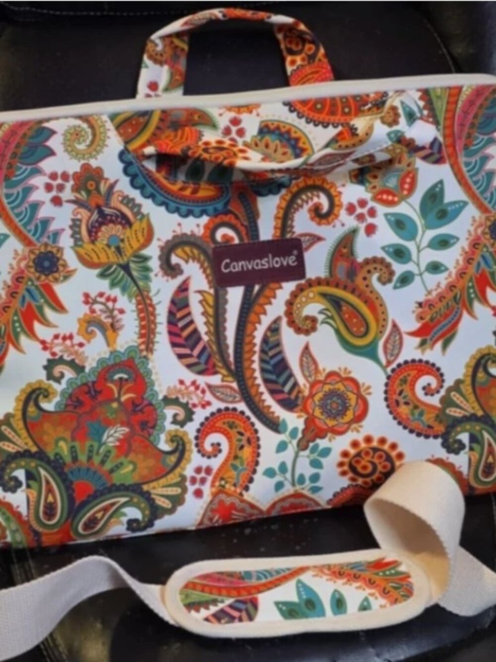 Canvaslove Paisley Pattern Laptop Bag for MacBook Pro 15-16 inch EUC